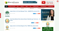 Desktop Screenshot of bharatexams.com